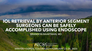 "IOL retrieval by anterior segment surgeons can be safely accomplished using endoscope"